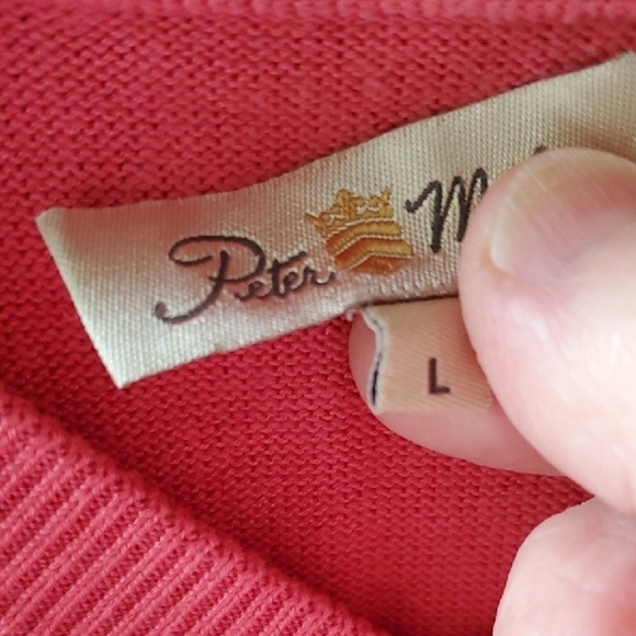 Peter Millar Pink V-Neck Sweater Vest Vintage Silk Cotton And Cashmere - Picture 3 of 8